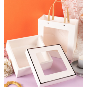 White Window Hamper Box | Dessert Boxes